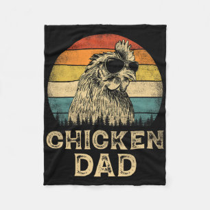 Vintage Hühner-Vater Hühnerliebhaber Daddy Father& Fleecedecke
