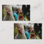 Vintage Hühner Visitenkarte (Vorne/Hinten)