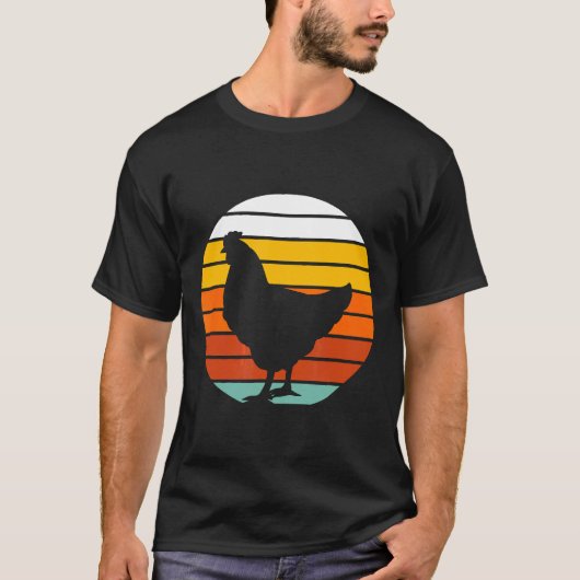 Vintage-Hühnerbauer T-Shirt (Vorderseite)