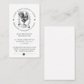 Vintage Hühnereier Visitenkarte (Vorne/Hinten)