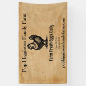 Vintage Hühnerfarm Banner (Vertikal)