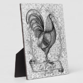 Vintage Hühnerillustration Fotoplatte (Seite)