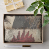 Vintage Hühnerroster-Farm Seidenpapier (Geschenk)