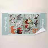 Vintage Hühnerzucht Badehandtuch (Badehandtuch)