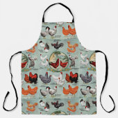 Vintage Hühnerzucht Schürze (Vorderseite)