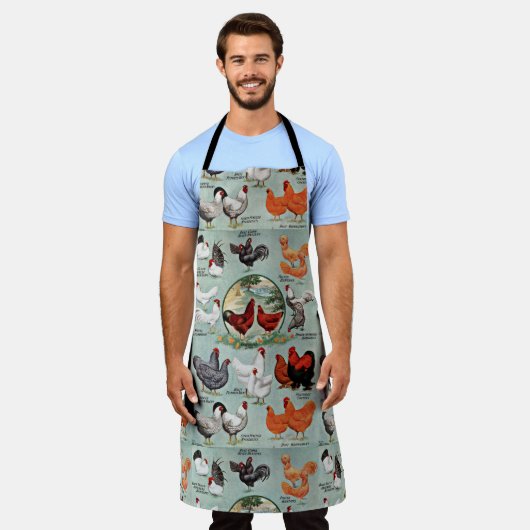 Vintage Hühnerzucht Schürze (Getragen)