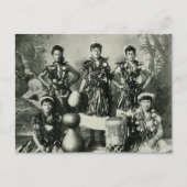 Vintage Hula Postkarte (Vorderseite)