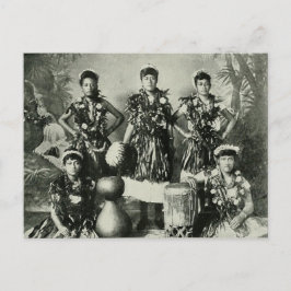 Vintage Hula Postkarte