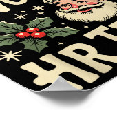 Vintage Human Resource Matching Hr Retro Christmas Poster (Ecke)