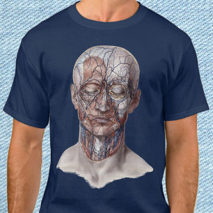 Vintage Humananatomie Wissenschaft, Kopf Kehle Nas T-Shirt