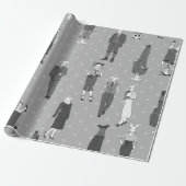 Vintage humanoide anthropomorphe Tiere Geschenkpapier (Ungerollt)