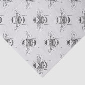 Vintage Hummelbienen und Graubienen Seidenpapier (Ausschnitt)