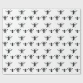 Vintage Hummeln Geschenkpapier (Flach)