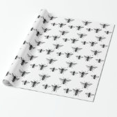 Vintage Hummeln Geschenkpapier (Ungerollt)