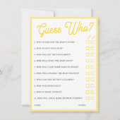 Vintage Hummeln raten Sie, Wer? Babyduschkarte Einladung (Vorderseite)