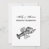 Vintage Hummer #1 Zeichnend Einladung (Vorderseite)