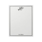 Vintage Hummer #1 Zeichnend Notizblock (Rotiert)