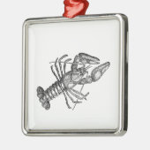 Vintage Hummer #1 Zeichnend Ornament Aus Metall (Links)