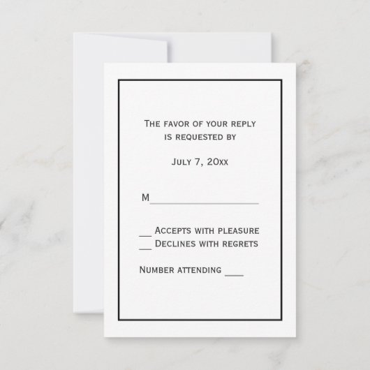 Vintage Hummer #1 Zeichnend RSVP Karte (Rückseite)