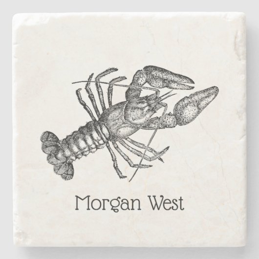 Vintage Hummer #1 Zeichnend Steinuntersetzer (Vorderseite)