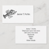 Vintage Hummer #1 Zeichnend Visitenkarte (Vorne/Hinten)