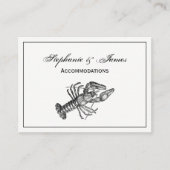 Vintage Hummer #1 Zeichnend Visitenkarte (Vorderseite)