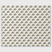 Vintage Hummer #3 Zeichnend Geschenkpapier (Flach)