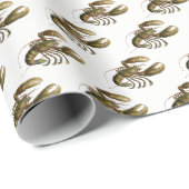 Vintage Hummer #3 Zeichnend Geschenkpapier (Rolleneckpunkt)