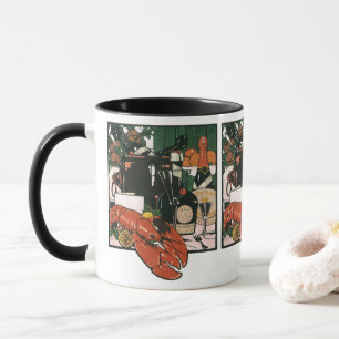 Vintage-Hummer-Champagner, Fancy elegante Party Tasse