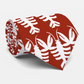 Vintage Hummer in Weiß, Art Déco Meeresfrüchte Krawatte (Gerollt)