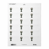 Vintage Hummer, marines Leben Adressaufkleber (Vorne)