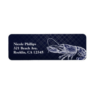 Vintage-Hummer Navy Blau Elegant Chic Einladung