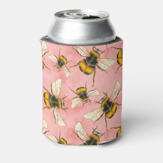 Vintage Hummerdarstellung auf Pfirsichwolken Dosenkühler (Kanne Rückseite)