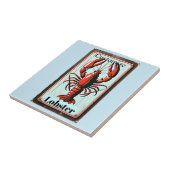 Vintage-Hummergeichen Thunder_Cove Fliese (Seite)