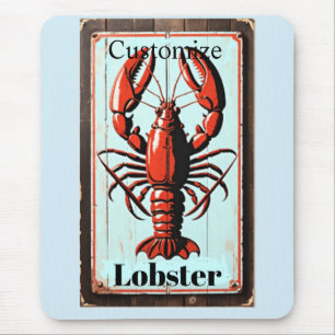 Vintage-Hummergeichen Thunder_Cove Mousepad