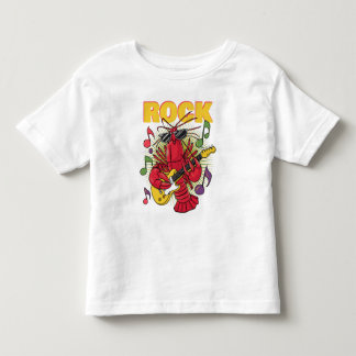 Vintage-Hummerkrebs auf Gitarre Kleinkind T-shirt