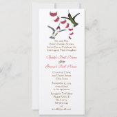 Vintage Humming-Vögel-Hochzeitseinladung Einladung (Vorderseite)