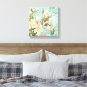 Vintage Hummingbird-gespannte Leinwand (Insitu (Schlafzimmer))