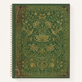 Vintage Hummingbird & Sleeping Fox Floral Journal Notizblock