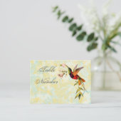 Vintage Hummingbird Tischnummer Cards Platzkarte (Stehend Vorderseite)
