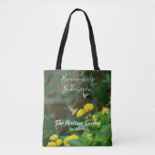 Vintage Hummingbird & Wildflower Market Tote Tasche (Vorderseite)