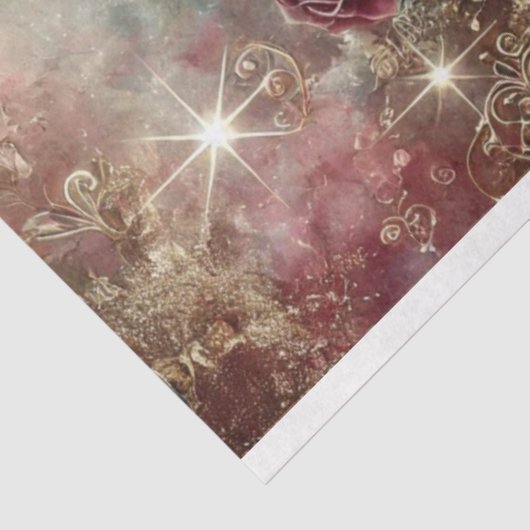 Vintage Hummingbirds Floral Collage Decoupage  Seidenpapier (Ausschnitt)