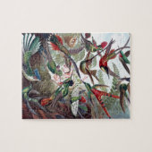 Vintage Hummingbirds Old Book Illustration Puzzle (Horizontal)