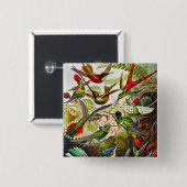 Vintage Hummingbirds von Ernst Haeckel Button (Vorne & Hinten)
