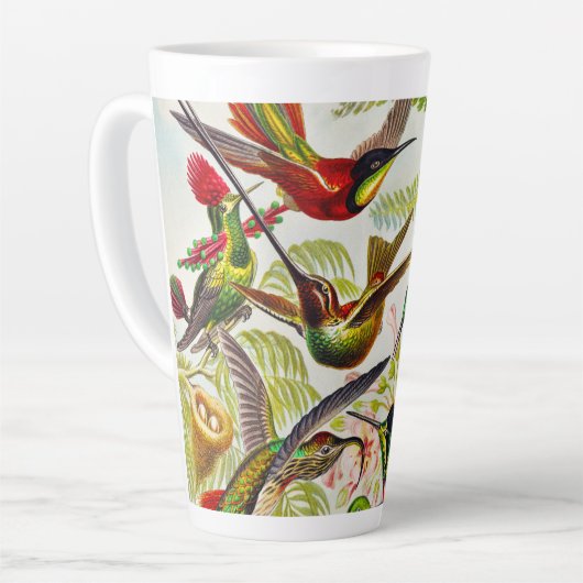 Vintage Hummingbirds von Ernst Haeckel Milchtasse (Linke Ecke)