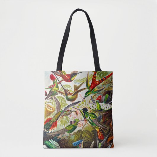 Vintage Hummingbirds von Ernst Haeckel Tasche (Vorderseite)