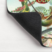 Vintage Hummingvögel Mousepad (Ecke)