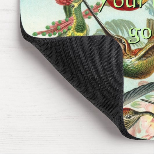 Vintage Hummingvögel Mousepad (Ecke)