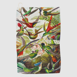 Vintage Hummingvögel von Ernst Haeckel Golfhandtuch