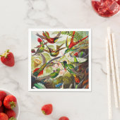 Vintage Hummingvögel von Ernst Haeckel Serviette (Beispiel)